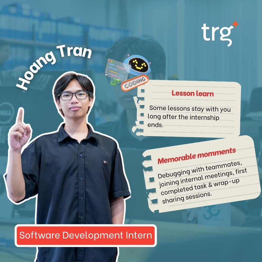Tran Huy Hoang, Thực Tập Sinh Phát Triển Phần Mềm