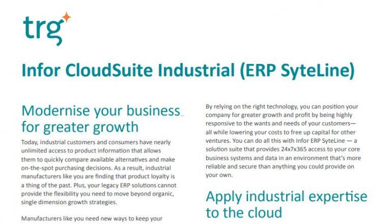 Cloud ERP for Manufacturing