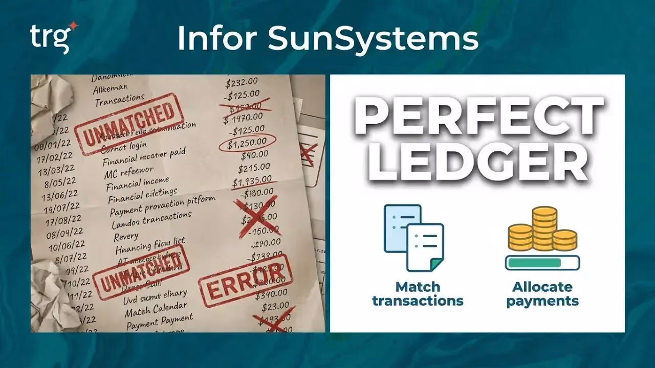 TRG International video: Account Allocation in Infor SunSystems — The Control Point for Accurate Ledgers